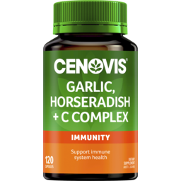Photo of Cenovis Garlic & Horseradish + C Complex Capsules 120pk