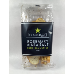 Photo of In Season Baby Baguettes Rosemary & Salt 100g