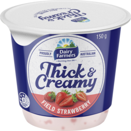 Photo of Dairy Farmers Thick & Creamy Yoghurt Field Strawberry 150g 150g