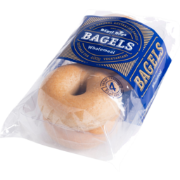 Photo of The Bagel Boys Savoury Wholemeal Bagels Bake At Home 4 Pack (Frozen Product)