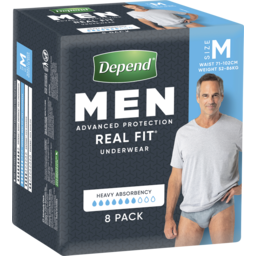 Photo of Depend Real Fit Uw Male Med 8's