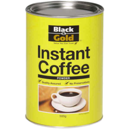 Photo of Black & Gold Instant Coffee Powder