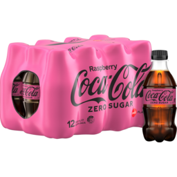 Photo of Coca-Cola Raspberry Zero Sugar Soft Drink Bottle