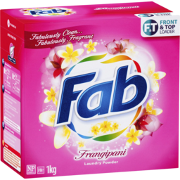 Photo of Fab Front & Top Loader Laundry Powder Frangipani 1kg
