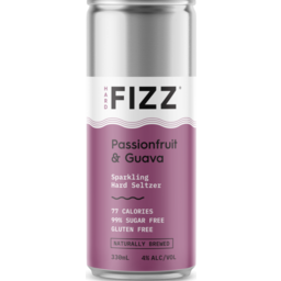 Photo of Hard FIZZ Passionfruit & Guava Seltzer 4% 330ml