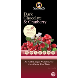 Photo of Sugarless Dark Chocolate And Cranberry 100gm
