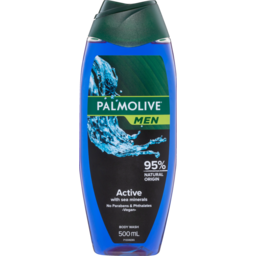 Photo of Palmolive Men Palmolive Naturals Body Wash Mens Active 500ml, No Parabens Or Phthalates 500ml