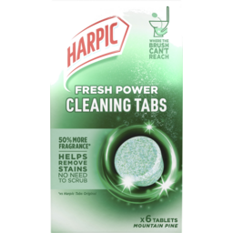 Photo of Harpic Fresh Power Toilet Cleaning Tabs – Mountain Pine 6pk