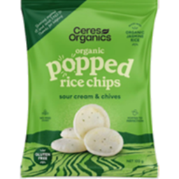 Photo of Ceres - Popped Rice Chips Sour Cream & Chives 100g