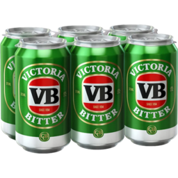 Photo of Victoria Bitter VB Can 375ml 6 Pack