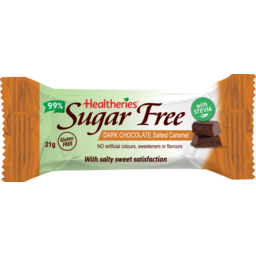 Photo of Healtheries Sugar Free Dark Chocolate Salted Caramel 21g