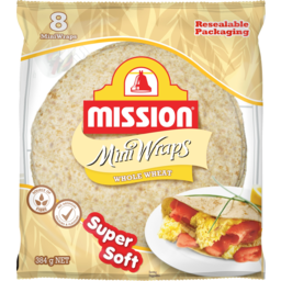 Photo of Mission Mini Wraps Whole Wheat 8 Pack