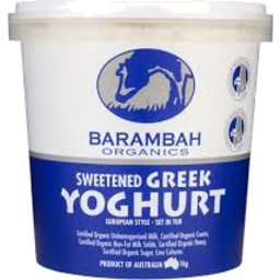 Photo of Barambah Sweetened Greek Yoghurt 1kg