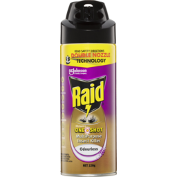 Photo of Raid One Shot Odourless Multipurpose Insect Spray Aerosol
