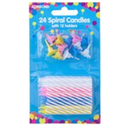 Photo of Korbond 24 Spiral Candles Plus 12 Holders