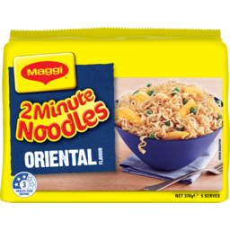 Photo of Maggi 2 Minute Oriental Flavour Instant Noodles 5 Pack 370g