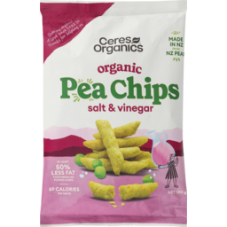Photo of Ceres Organics Salt & Vinegar Pea Chips 100g