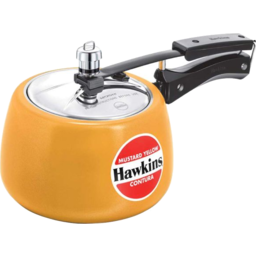 Photo of Hawkins Contura Pressure Cooker Mustard Yellow Color 3ltr