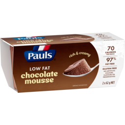 Photo of Pauls Low Fat Chocolate Mousse 2x62g