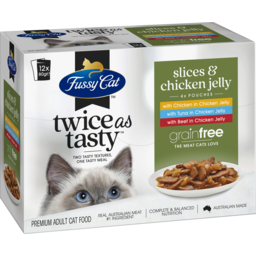 Photo of Fussy Cat Slices Jelly Chicken 12pk