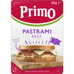 Photo of Primo Thinly Sliced Pastrami Beef 80gm