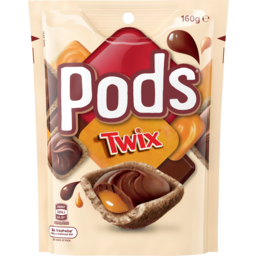 Photo of Pods Twix Chocolate Snack & Share Medium Bag 160g 160g