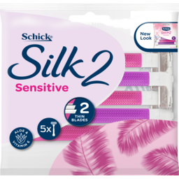 Photo of Schick Silk 2 Sensitive Disposable Razors 5pk