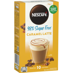 Photo of Nescafe Coffee Mixes 98% Sugar Free Caramel Latte 10pk