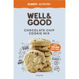 Photo of Well & Good Chocolate Chip Cookie Mix With Vegan Choc Chips 400g 400g