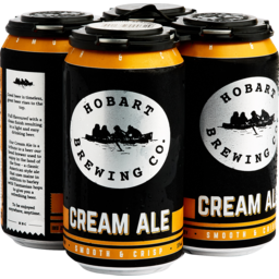 Photo of Hobart Brewing Co. Cream Ale 375mL 4 Pack