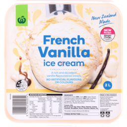 Photo of WW Ice Cream French Vanilla 2L