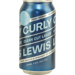 Photo of Curly Lewis Clean Cut Lager Can