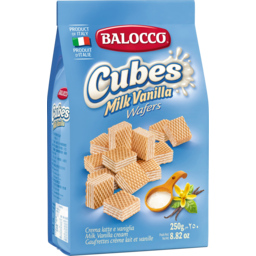 Photo of Balocco Cubes Milk Vanilla Wafers 250g