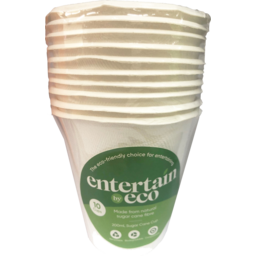Photo of Entertain By Eco Sugar Cane Cup 200ml 10 Pack