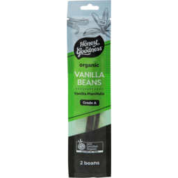 Photo of Honest to Goodness Vanilla Beans Planifolia Organic 2pc