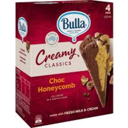 Photo of Bulla Creamy Classic Choc Honeycomb 4 Pack