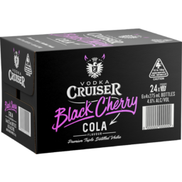 Photo of Vodka Cruiser Black Cherry Cola 4.6% 6x4 Bottle Carton
