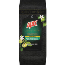 Photo of Ajax Luxury Home Multipurpose Cleaning Wipes Exotic Bergamot & Vanilla Bean 110 Pack