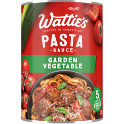 Photo of Wattie's Pasta Sauce Garden Vegetable 420g