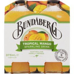 Photo of Bundaberg Tropical Mango Sparkling Drink Bottles