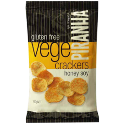 Photo of Piranha Gluten Free Vege Crackers Honey Soy 100gm