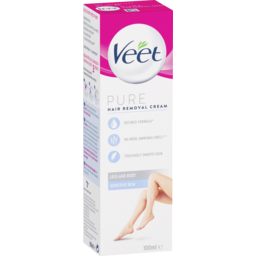Photo of Veet Pure Hair Removal Cream Legs And Body Sensitive Skin 100ml