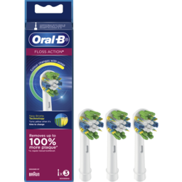 Photo of  Oral-B Floss Action Clean White Electric Toothbrush Refills 3pk