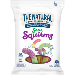 Photo of The Natural Confectionery Co. Sour Squirms Lollies 220g