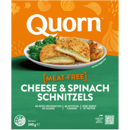 Photo of Quorn Meat Free Cheese & Spinach Schnitzels