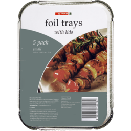 Photo of SPAR BBQ Foil Tray Small with Lid 5pk