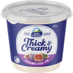 Photo of Dairy Farmers Thick & Creamy Yoghurt Caramelised Fig 600gm