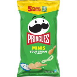 Photo of Pringles Minis Sour Cream & Onion Chips 5 Pack 95g