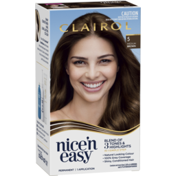 Photo of Clairol Nice 'N Easy 5 Natural Medium Brown Permanent Hair Colour