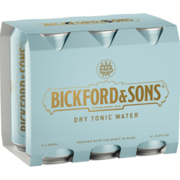 Photo of Bickfords Dry Tonic 6x250ml